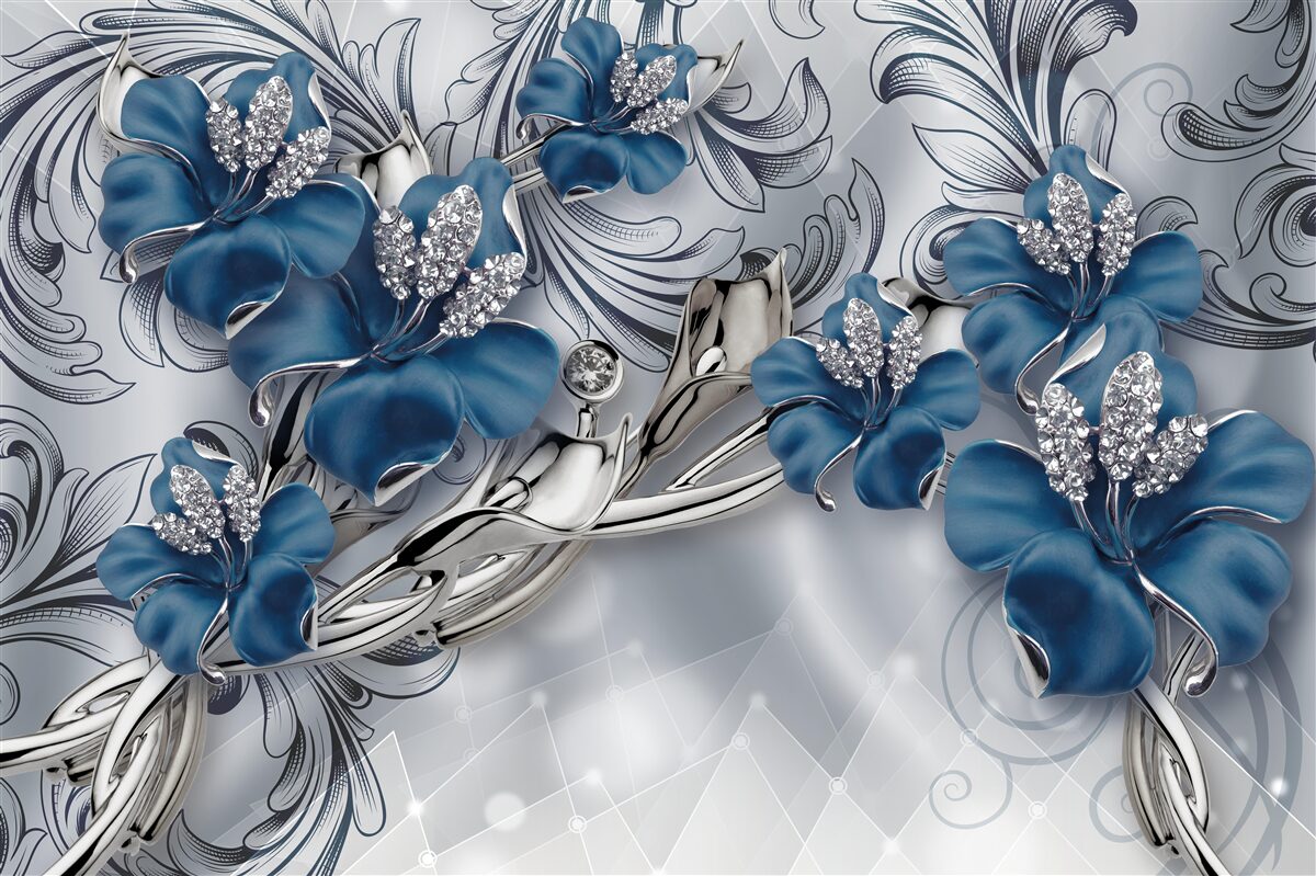 Fototapeten Zwei blaue Knospen