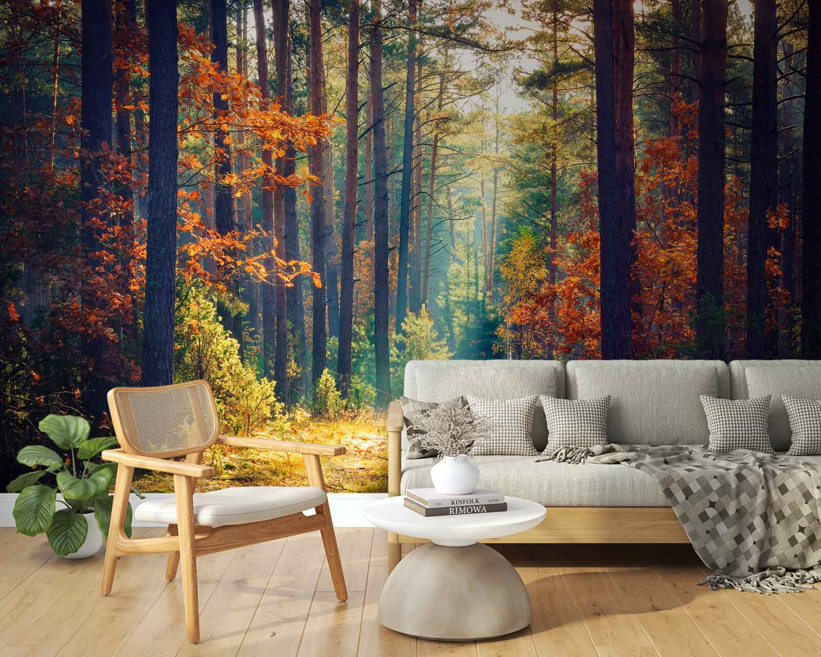 Fototapeten im Herbst im Wald