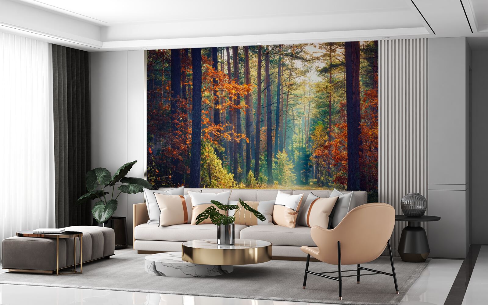 Fototapeten im Herbst im Wald