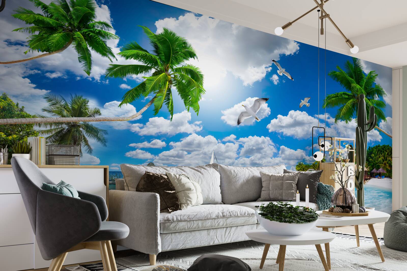 Fototapeten Ein Stück Himmel an der Wand
