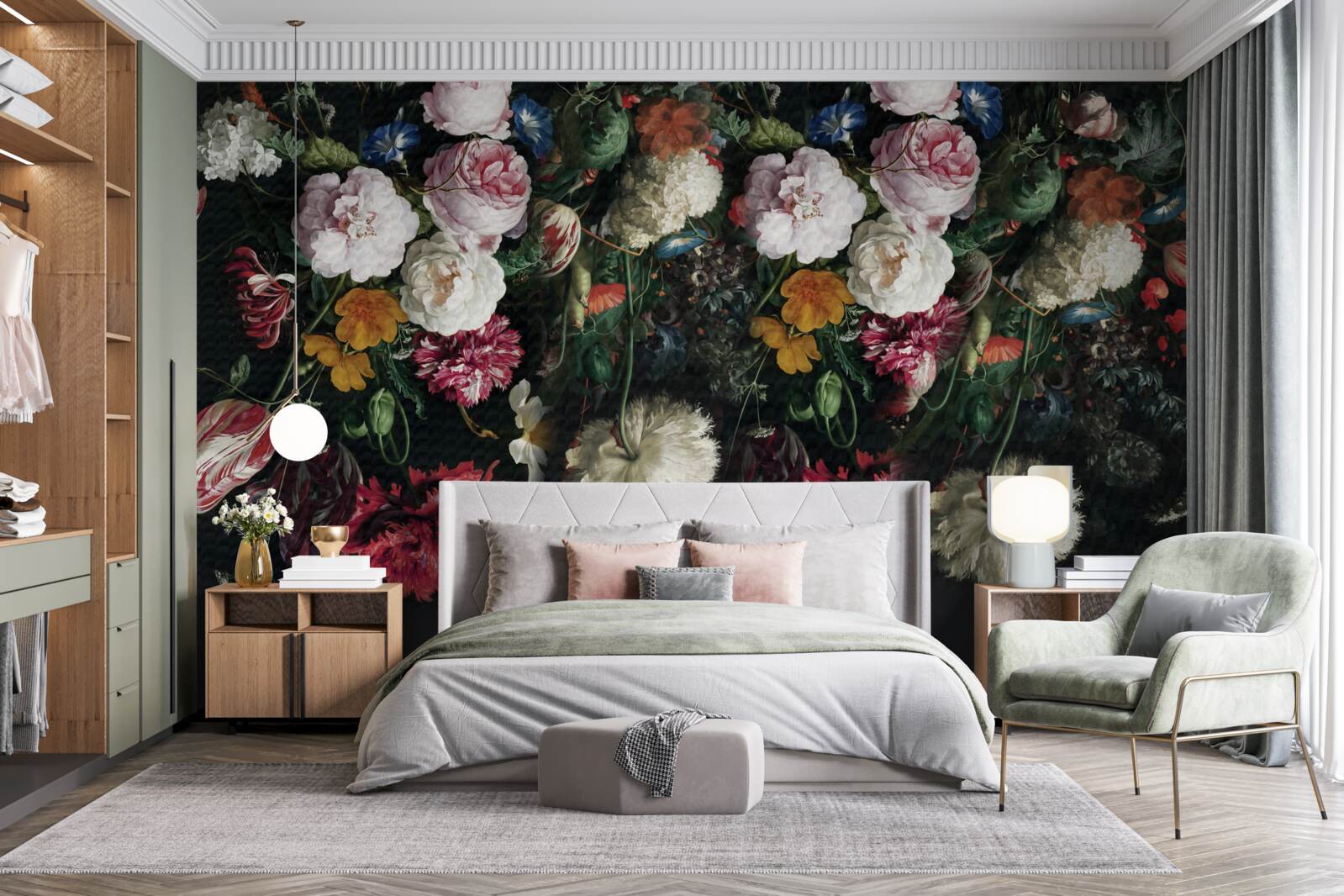 Fototapeten Knospen, Botanik und zeitgenössische Kreativität schneiden
