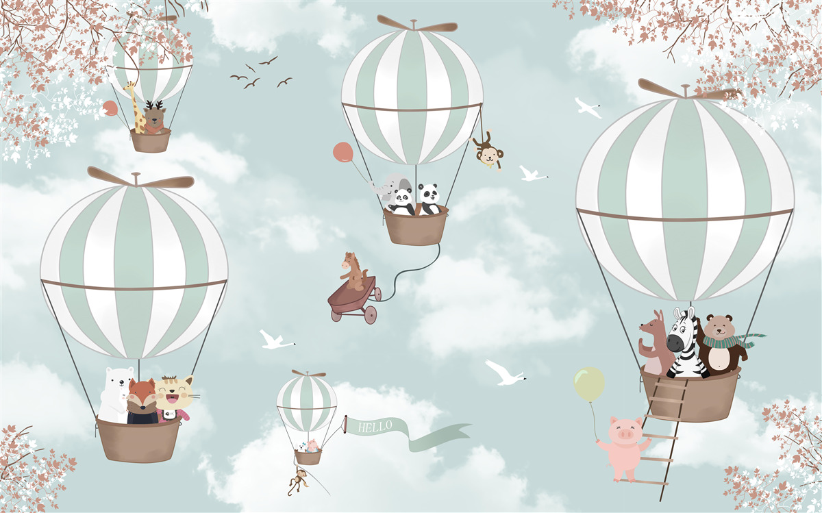 Fototapeten Produkt, Illustration und Ballon