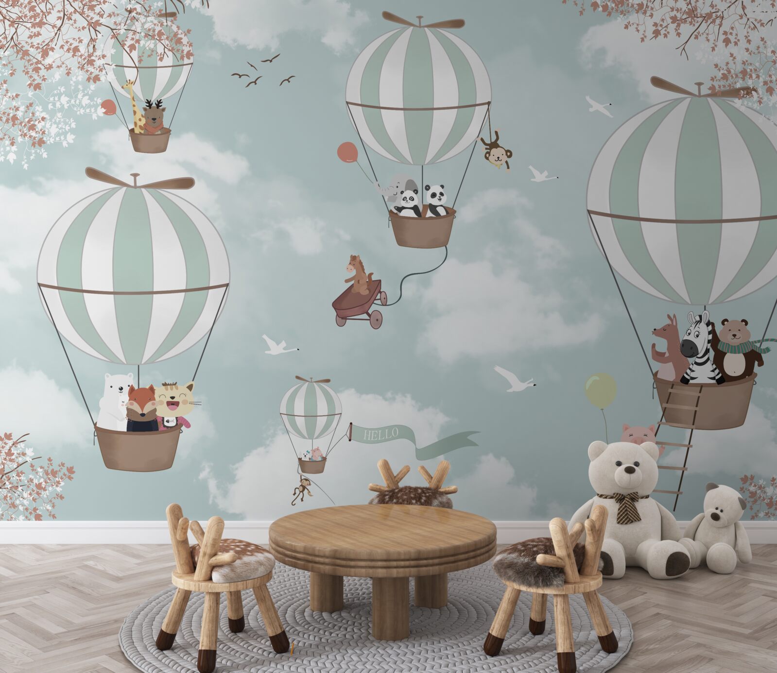 Fototapeten Produkt, Illustration und Ballon