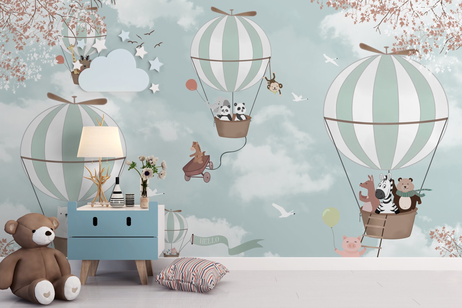 Fototapeten Produkt, Illustration und Ballon