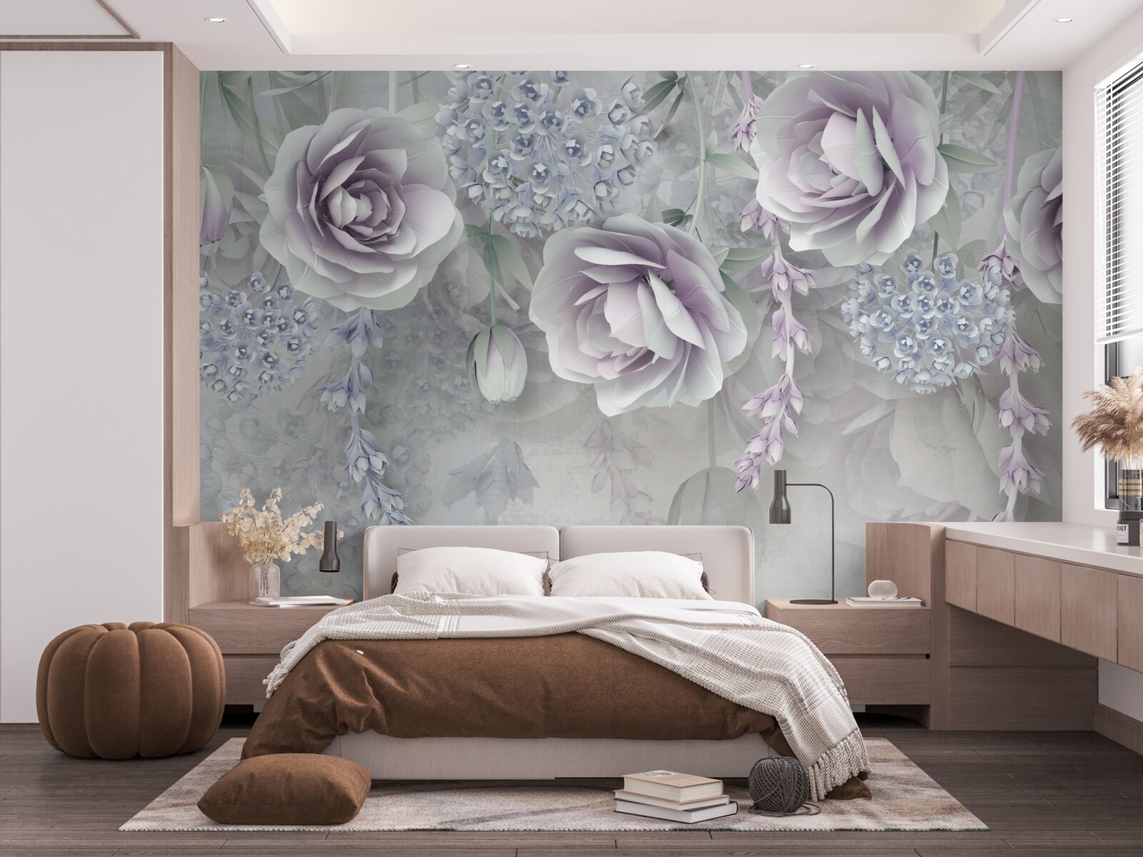 Fototapeten Lila und Wand