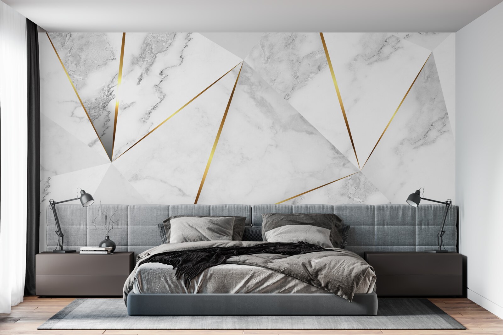 Fototapeten Weißer Marblek