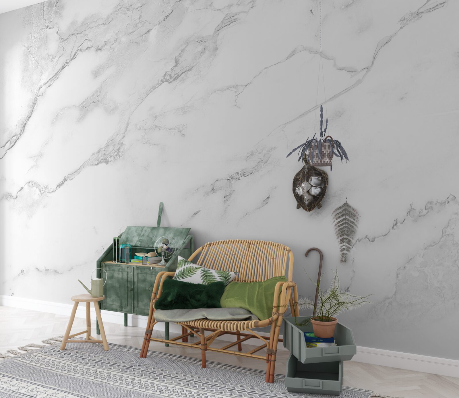 Fototapeten Schnee -White Marmor