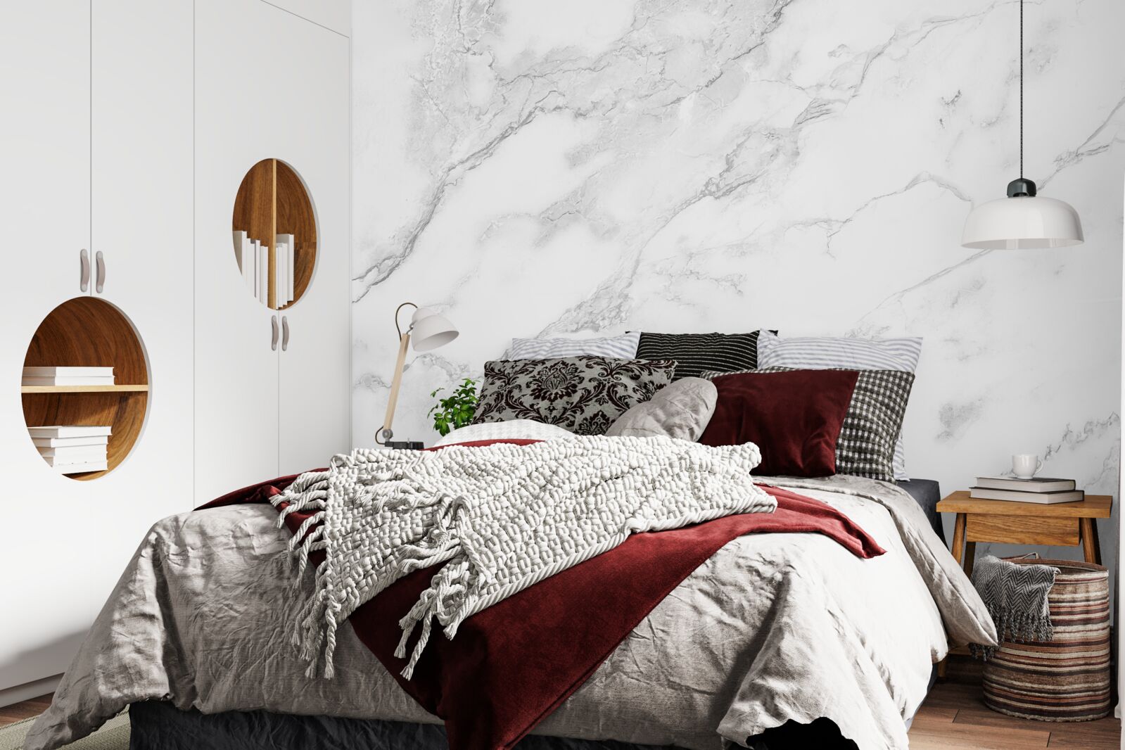 Fototapeten Schnee -White Marmor