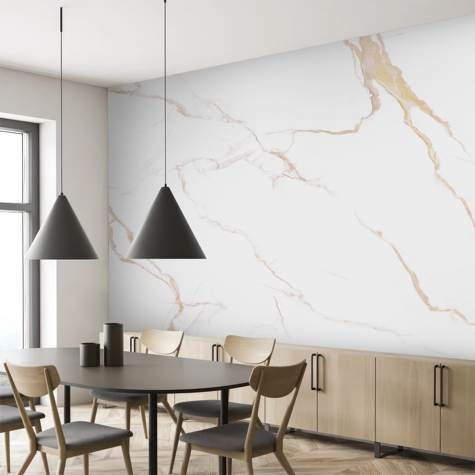 Fototapeten mit Marmor in Weiß und Beige