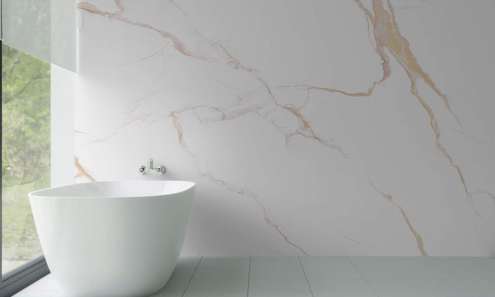 Fototapeten mit Marmor in Weiß und Beige