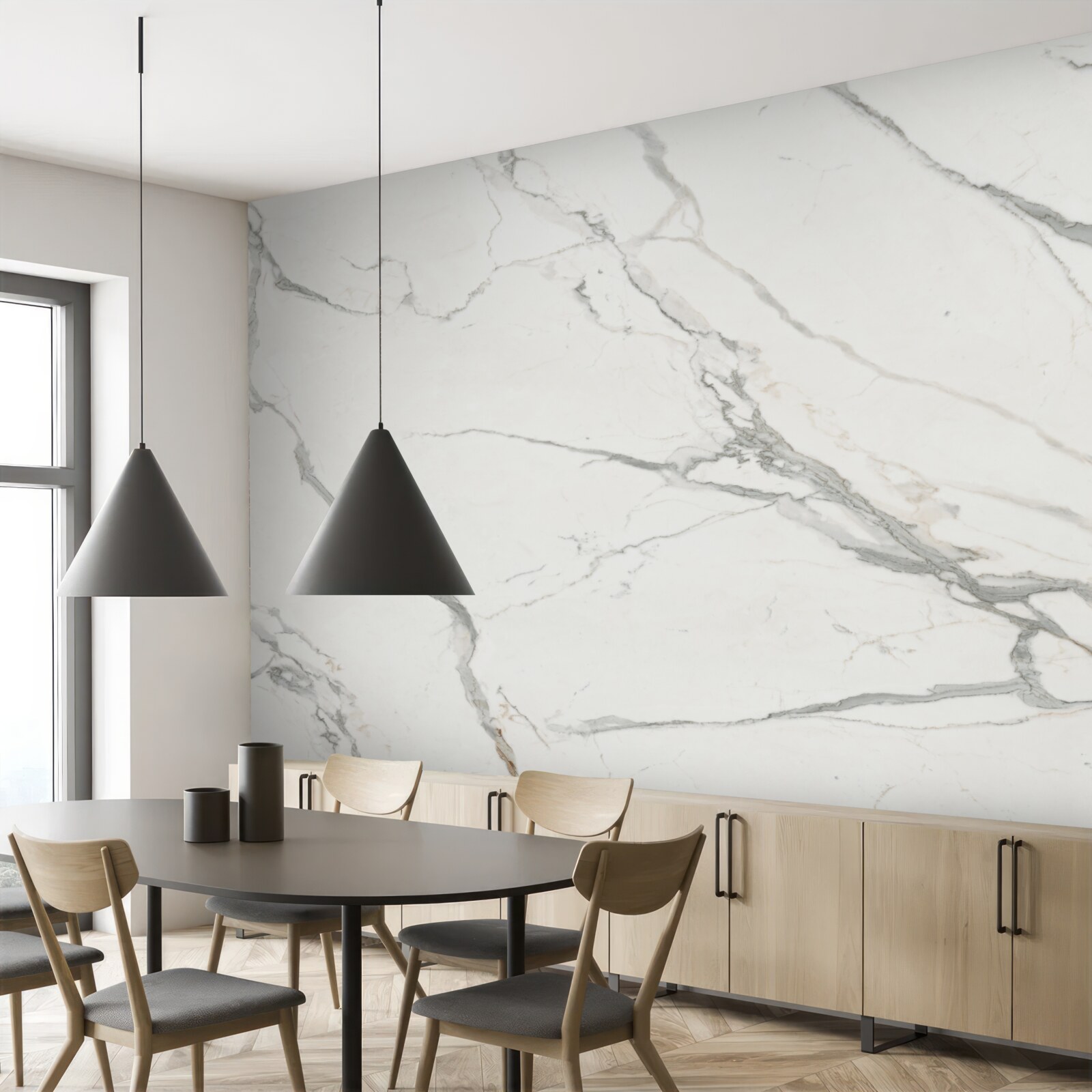 Fototapeten Schnee -White Marmor