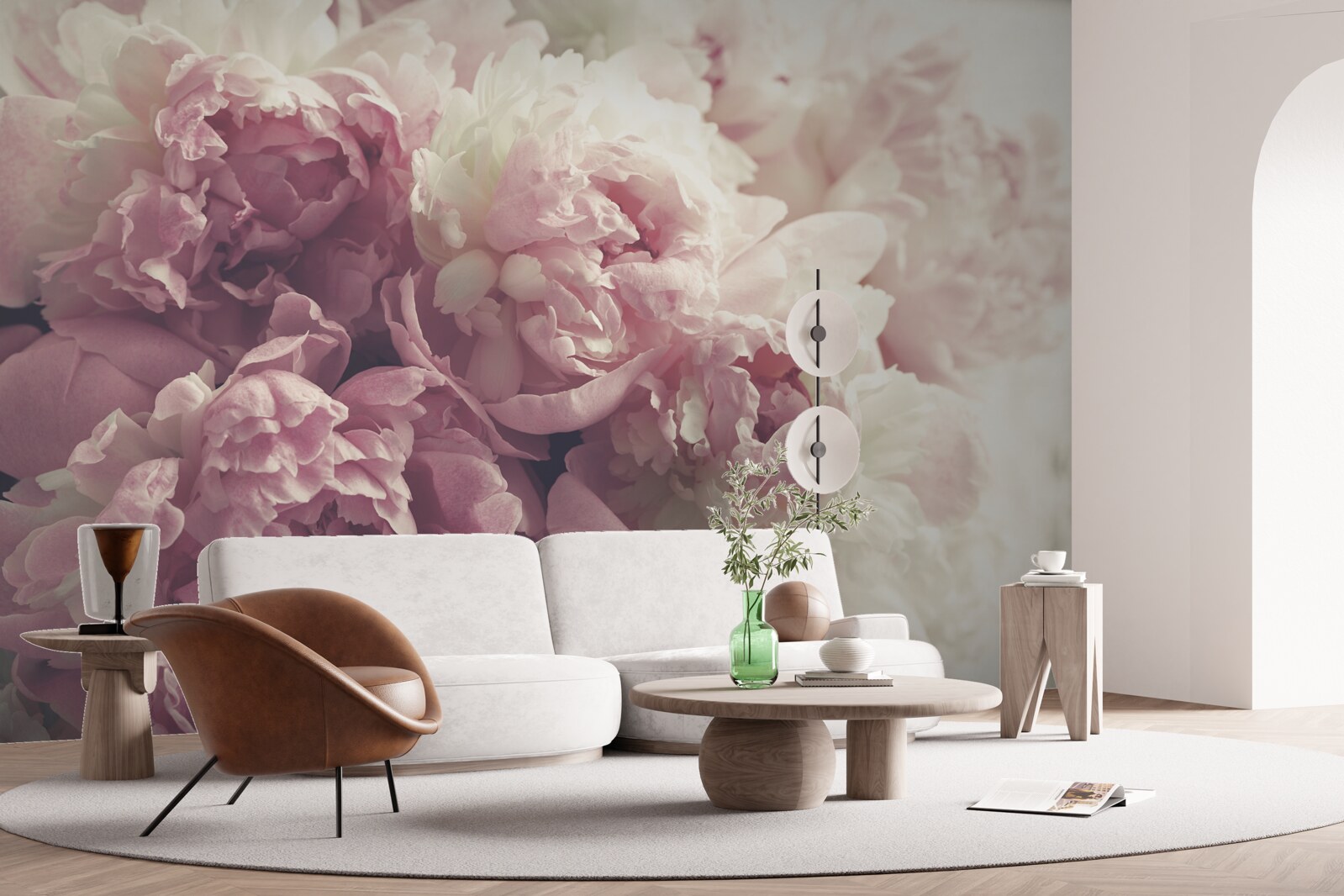 Fototapeten Rosenblüten in einem rosa Farbton