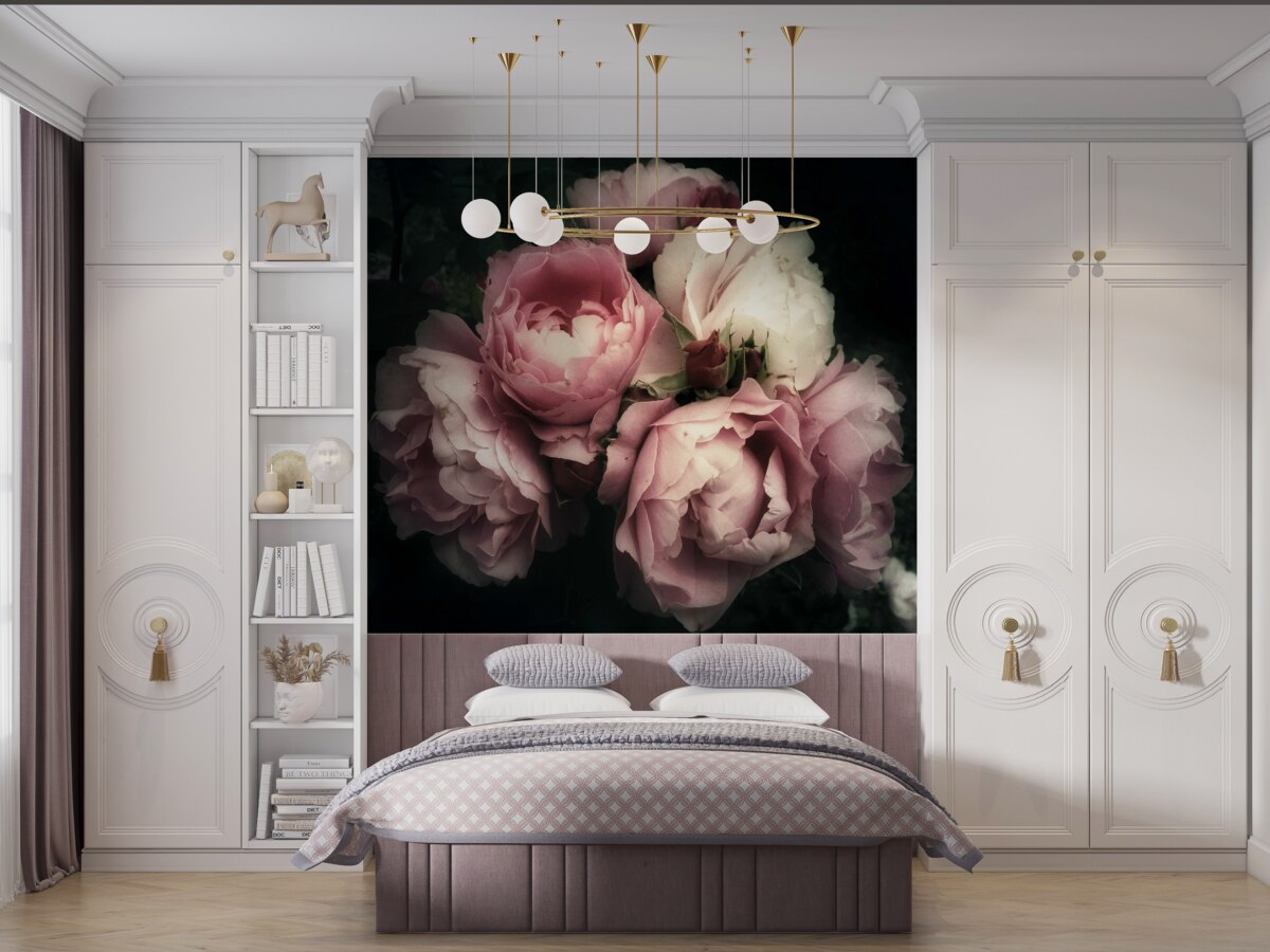 Fototapeten Pase, Blume und rosa Farbton