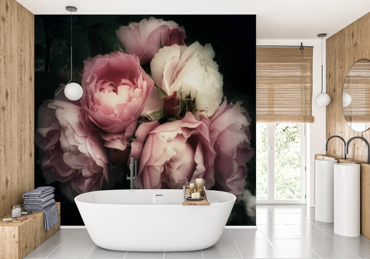Fototapeten Pase, Blume und rosa Farbton