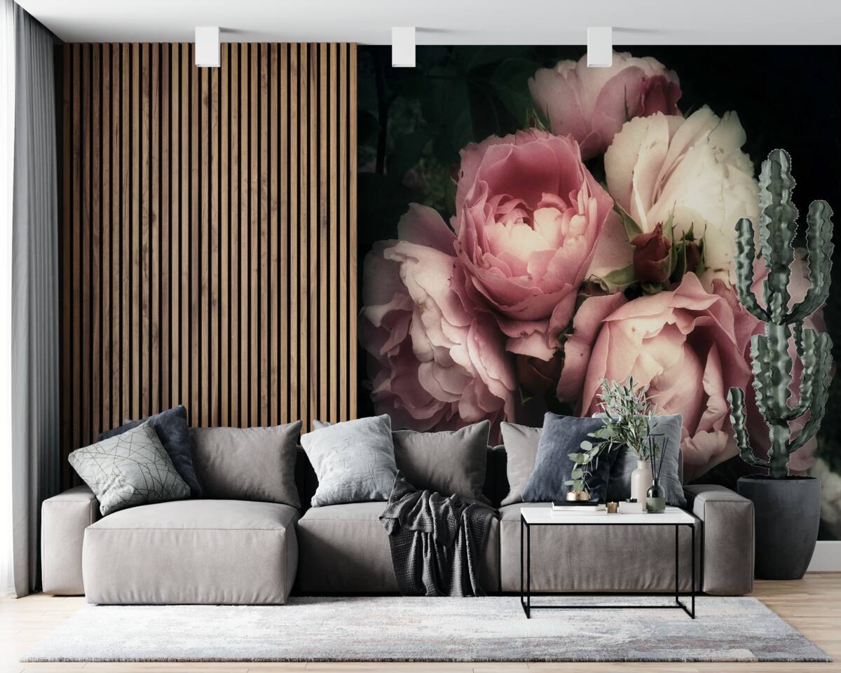 Fototapeten Pase, Blume und rosa Farbton