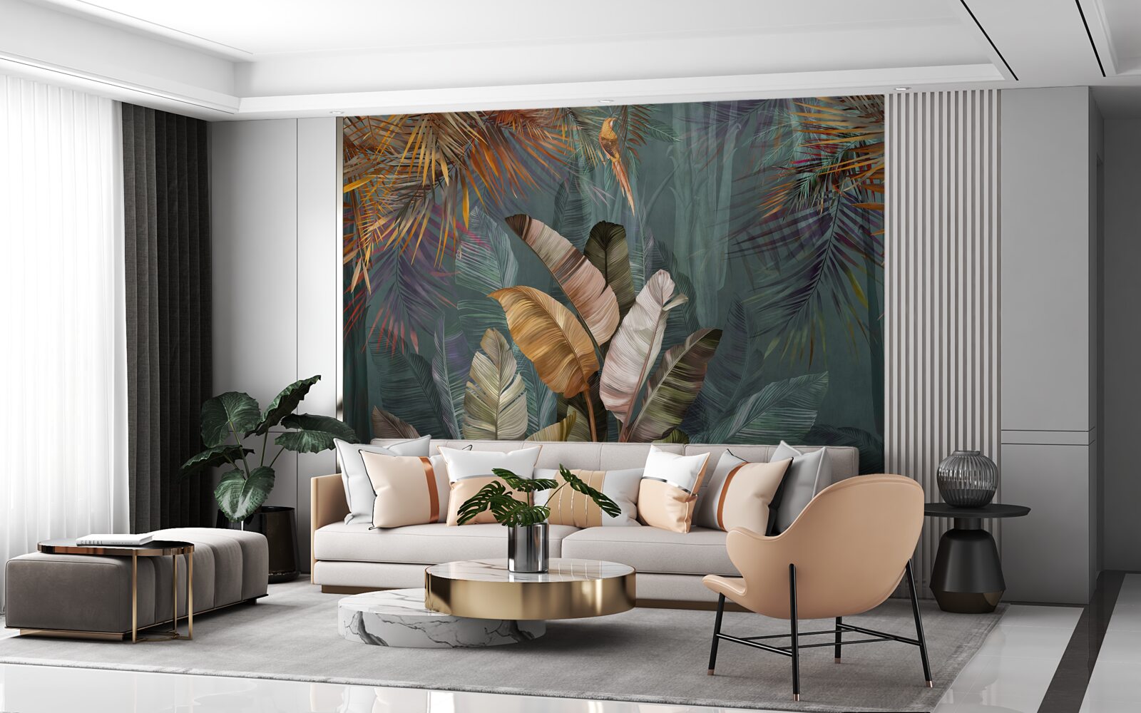 Fototapeten Sofa, Möbel und persönliche Gegenstände