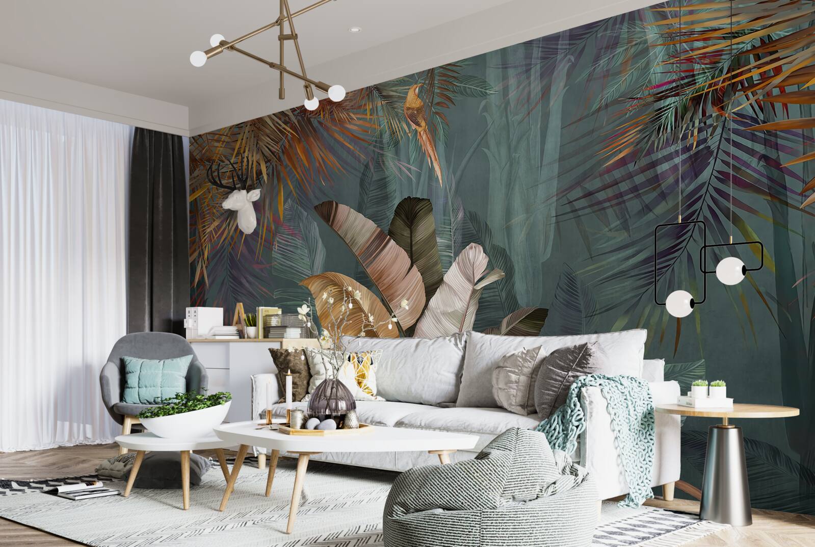 Fototapeten Sofa, Möbel und persönliche Gegenstände