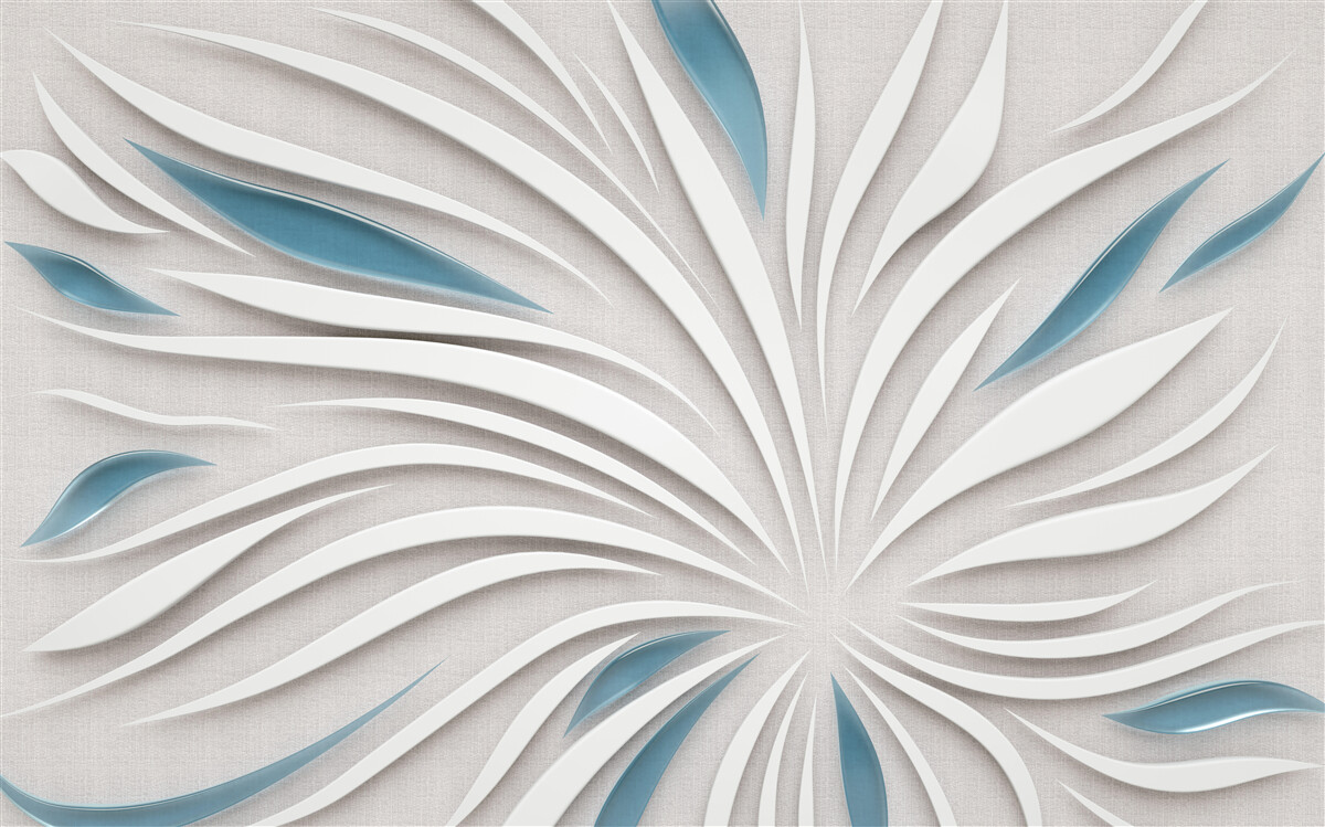 Fototapeten Linien im 3D -Format