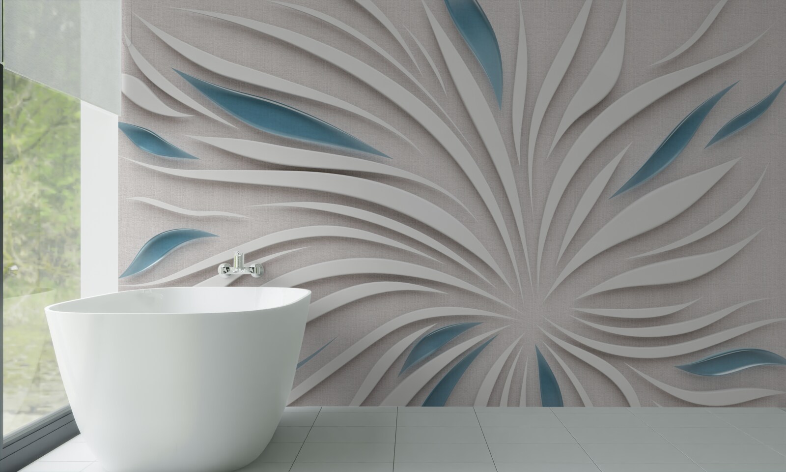 Fototapeten Linien im 3D -Format