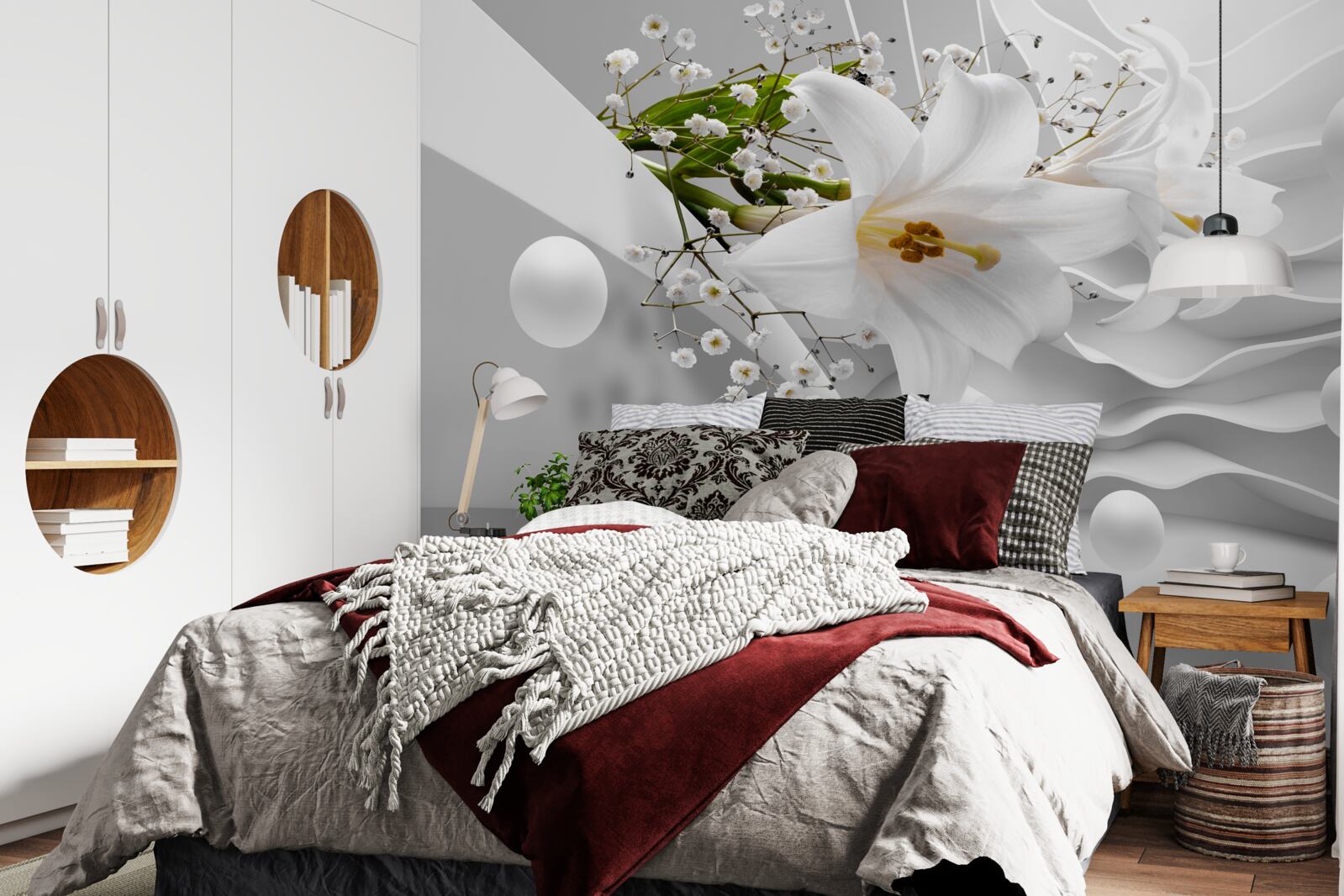 Fototapeten Space Lilien