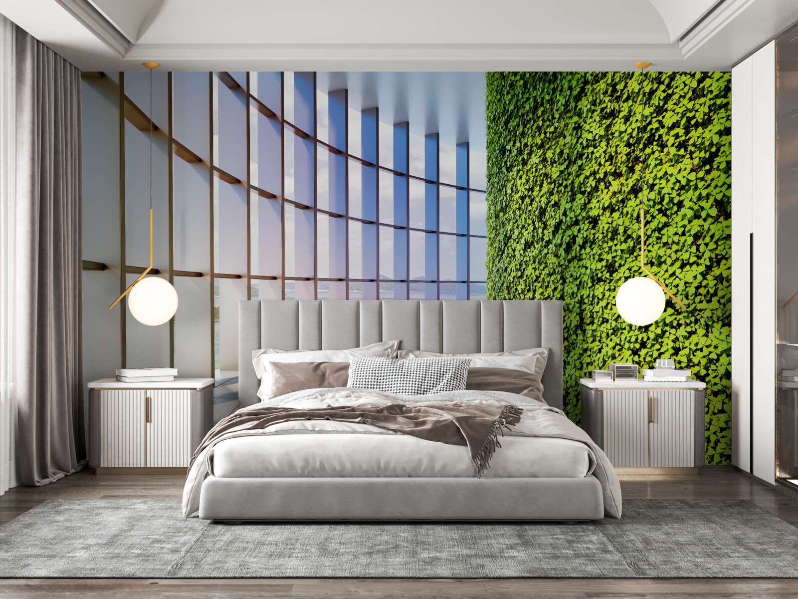 Fototapeten Die Wand ist grün