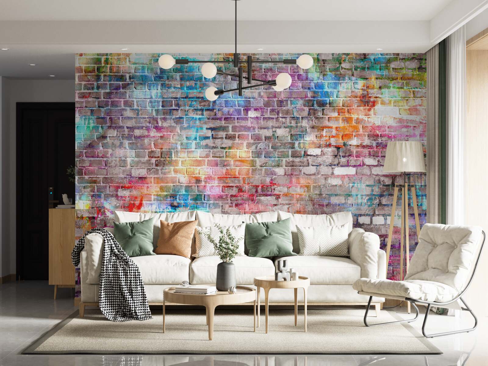 Fototapeten Visuell reiches Bild der Wand im Grunge -Stil, Hintergrund