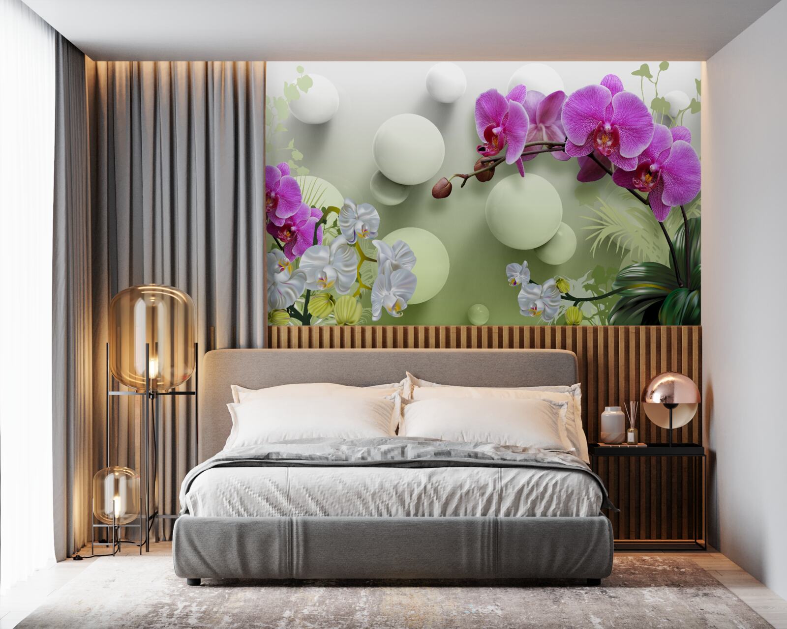 Fototapeten Lila Orchidee