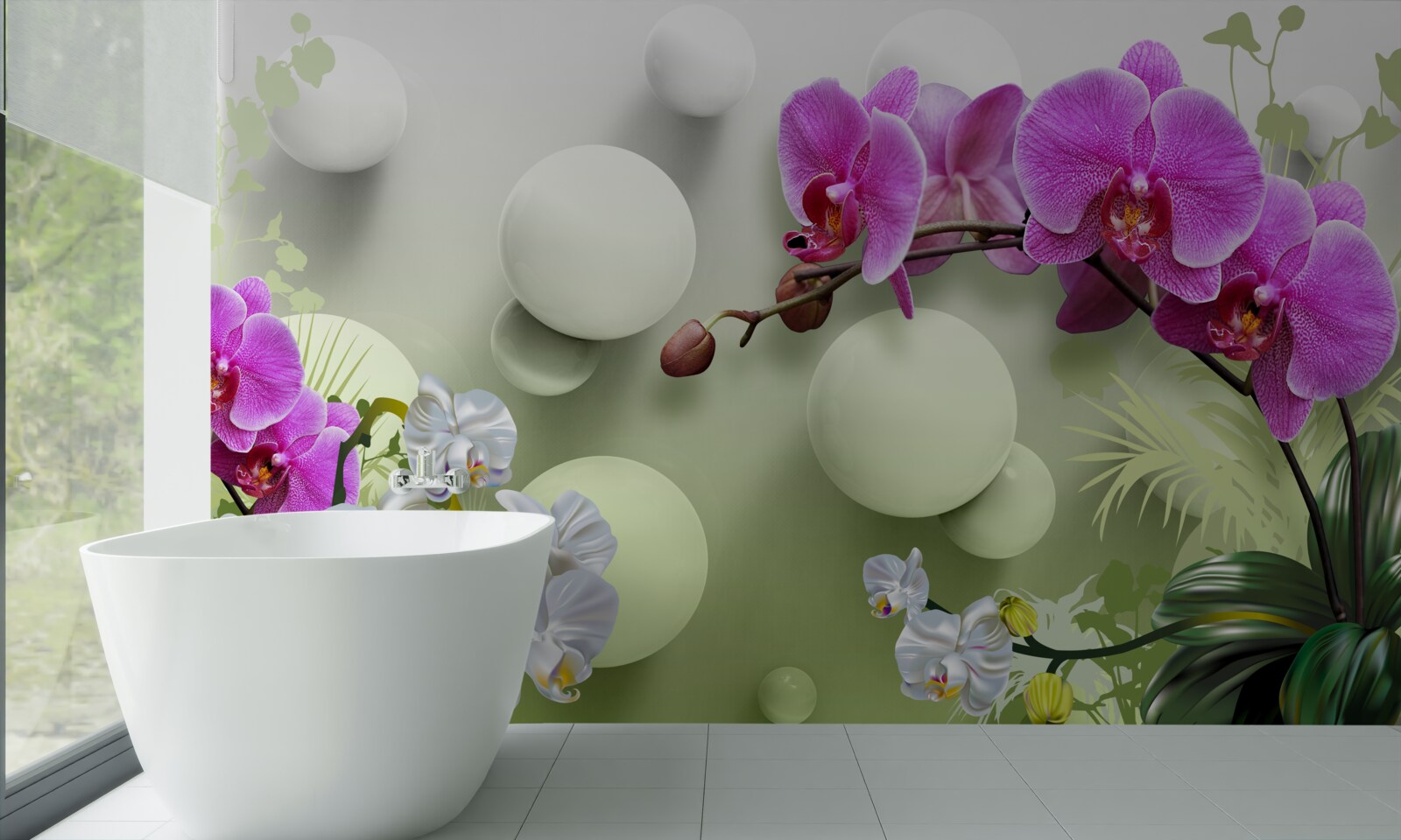 Fototapeten Lila Orchidee
