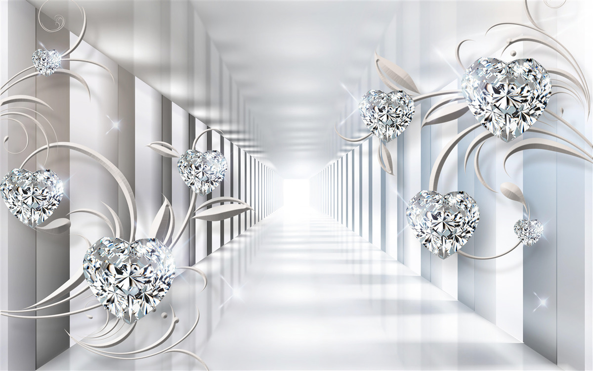 Fototapeten Diamantkorridor