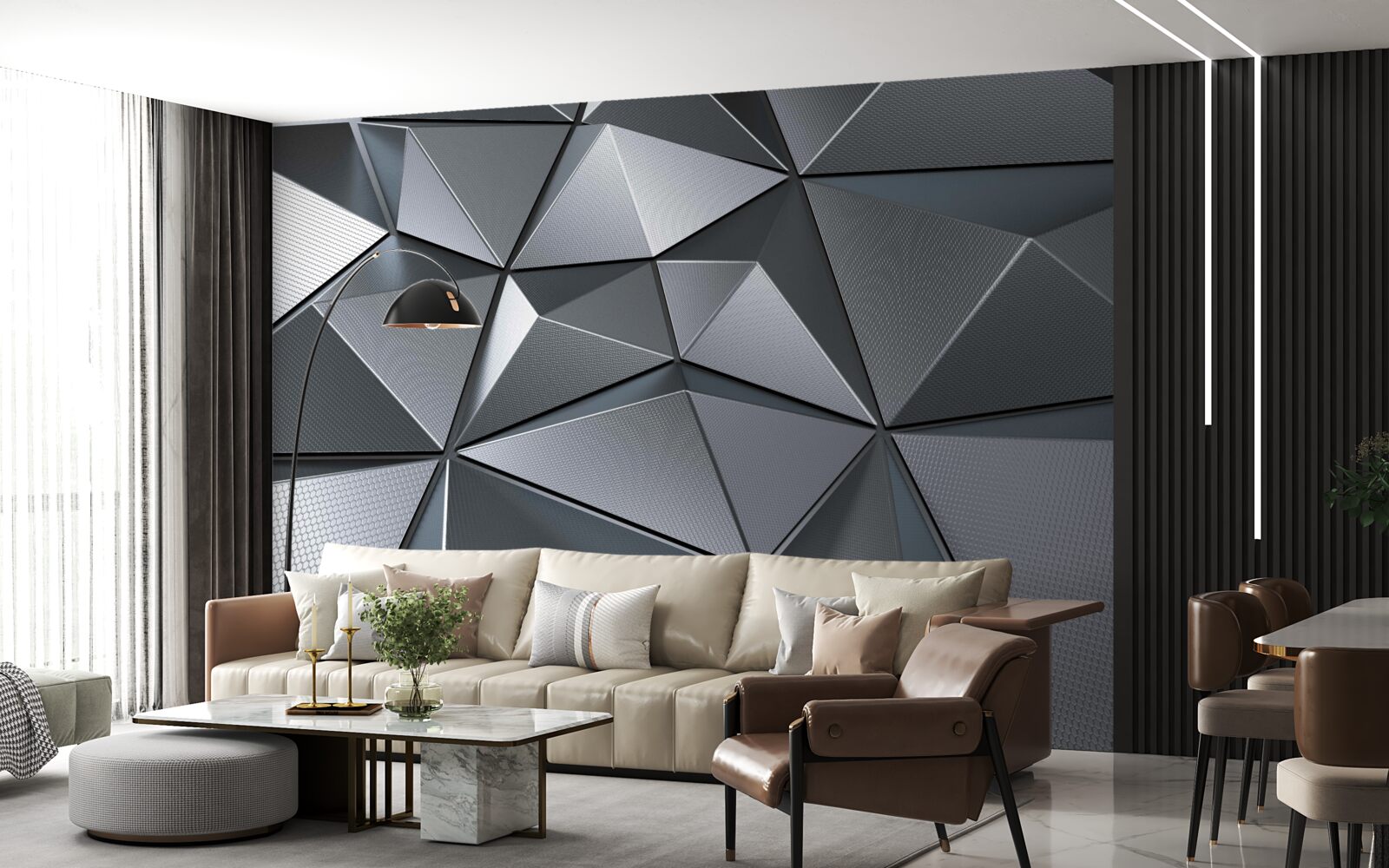 Fototapeten 3D -Wand