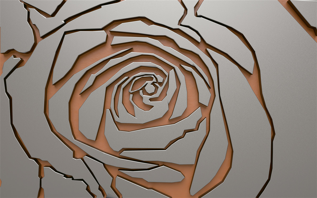 Fototapeten Unwirkliche Rose