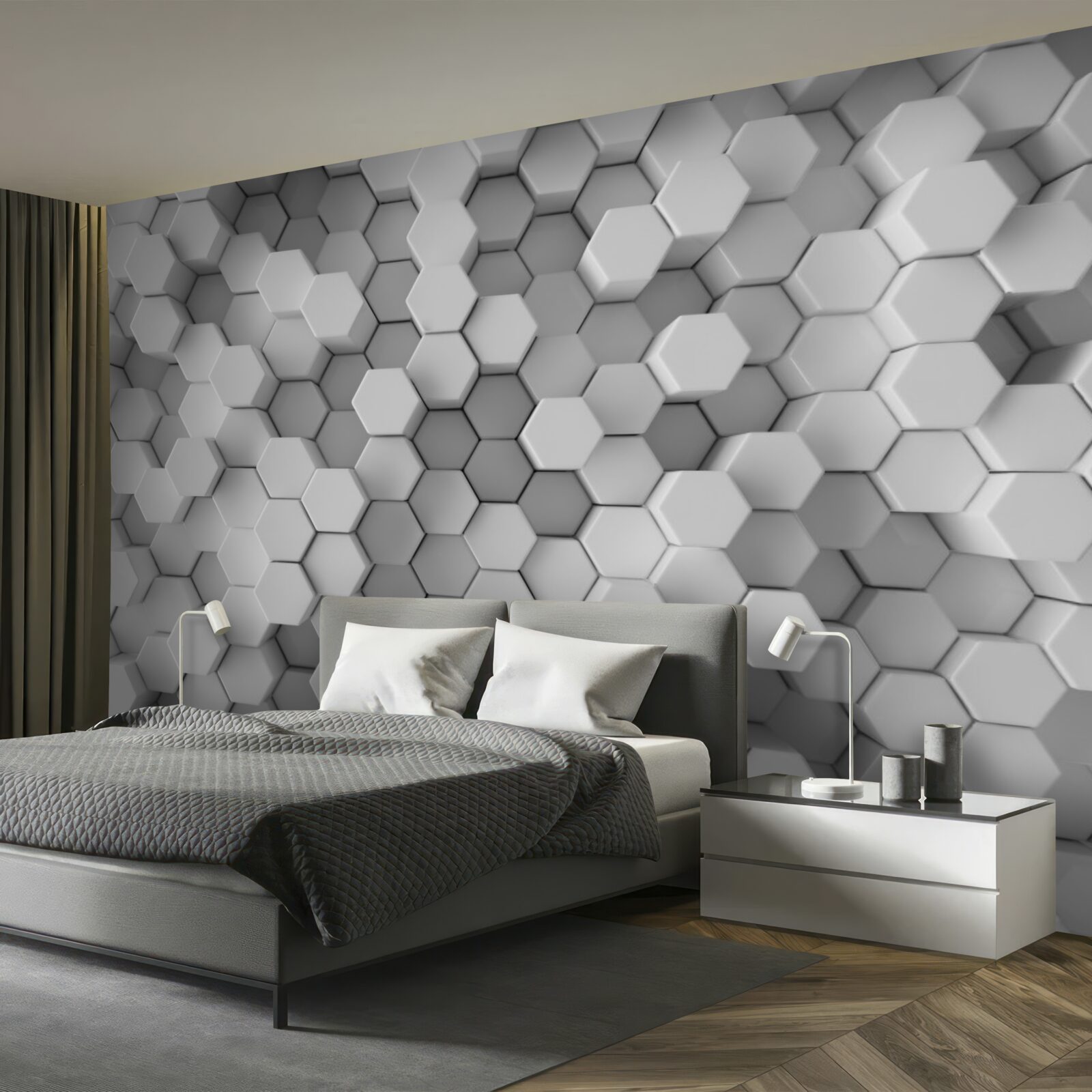 Fototapeten Große hexagonale Formen