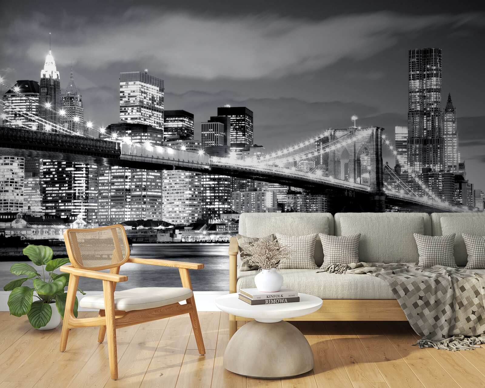 Fototapeten New York in Schwarz und Weiß