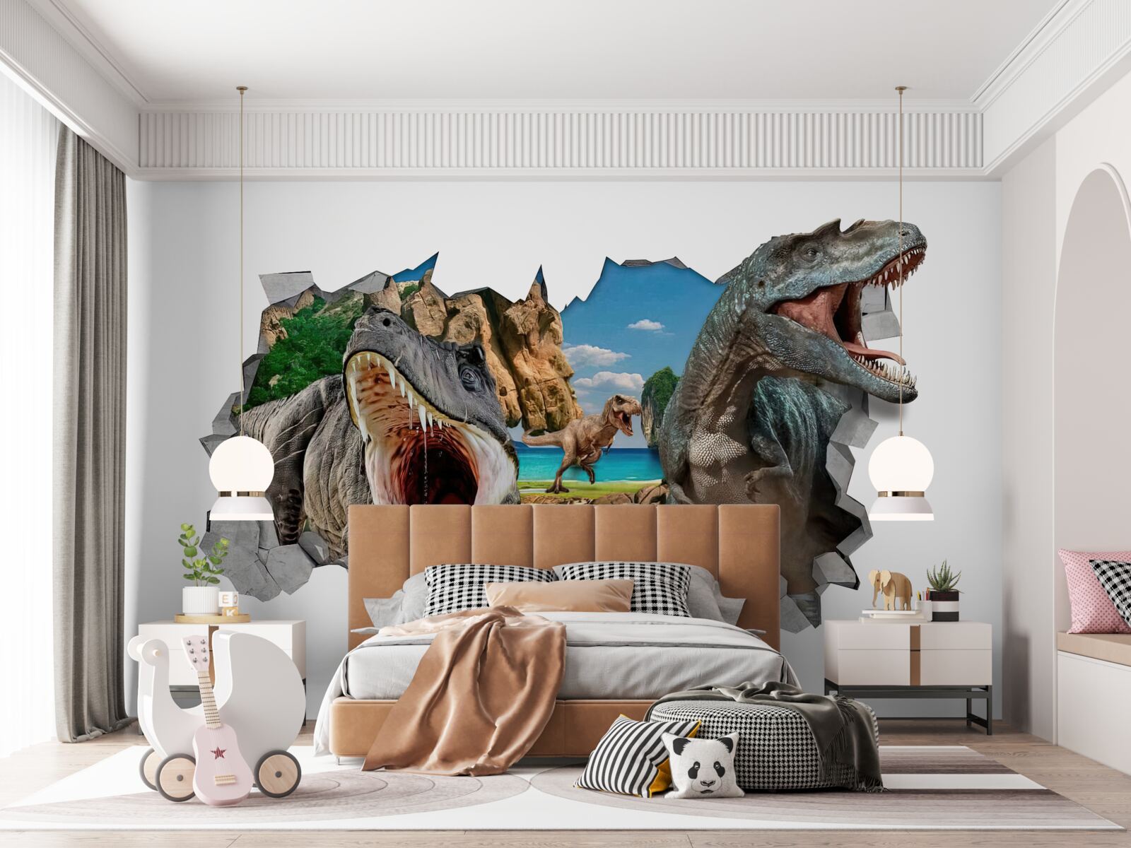 Fototapeten Figur, Dinosaurier und Spiele