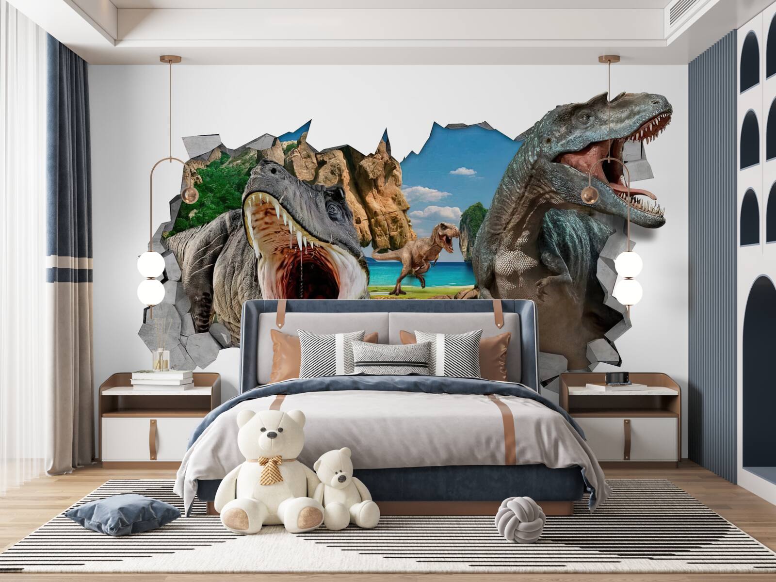 Fototapeten Figur, Dinosaurier und Spiele