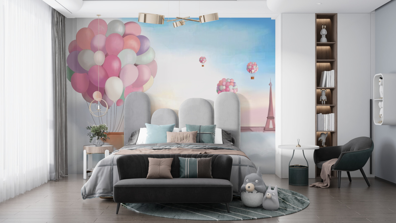 Fototapeten Pink und Korridor