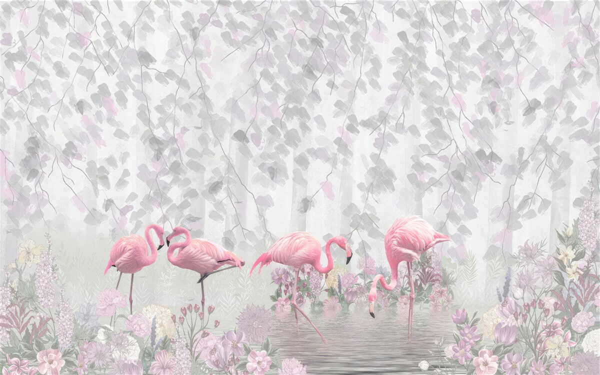 Fototapeten Rosa Flammen