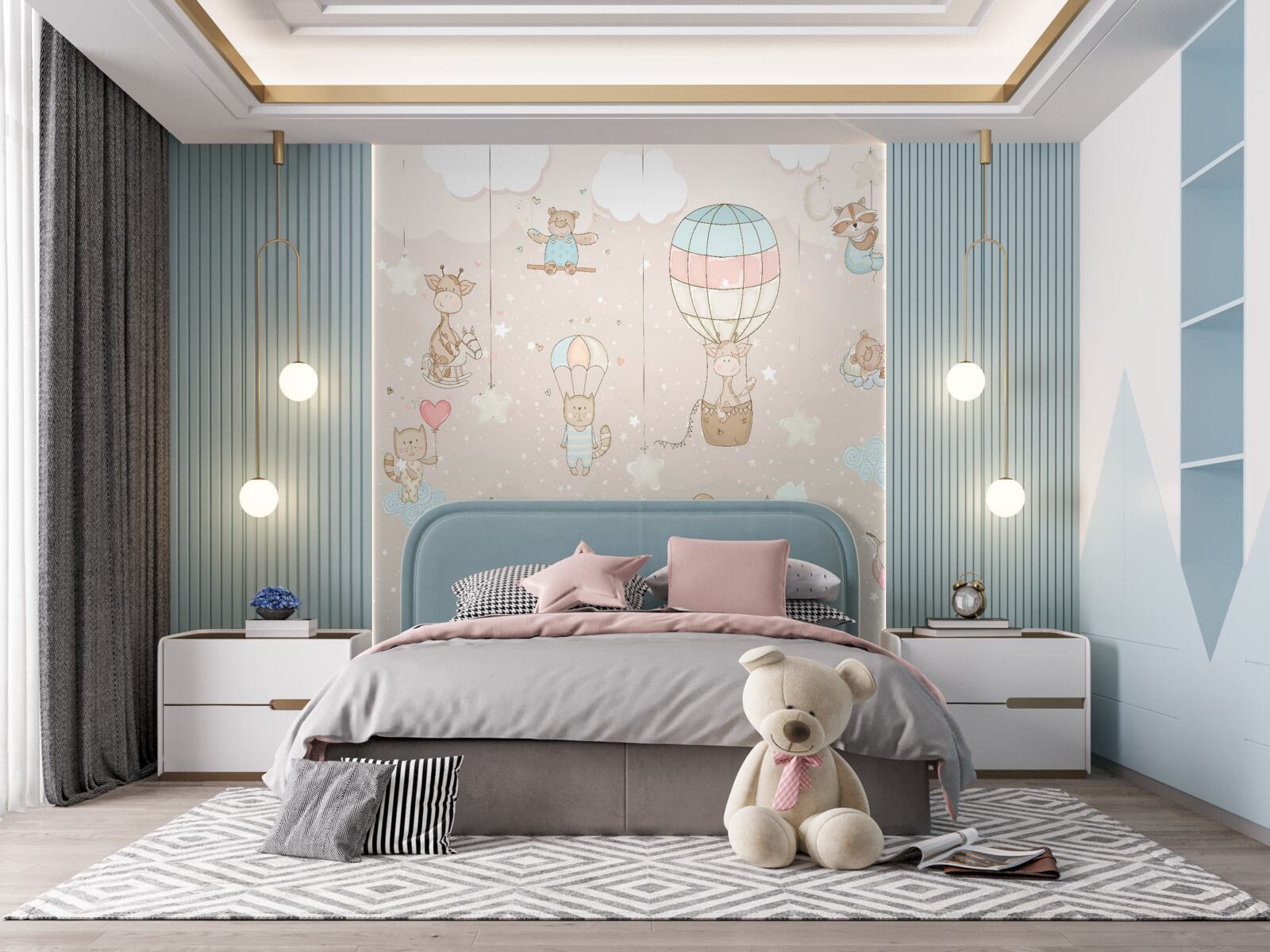 Fototapeten Zimmer und Ballon