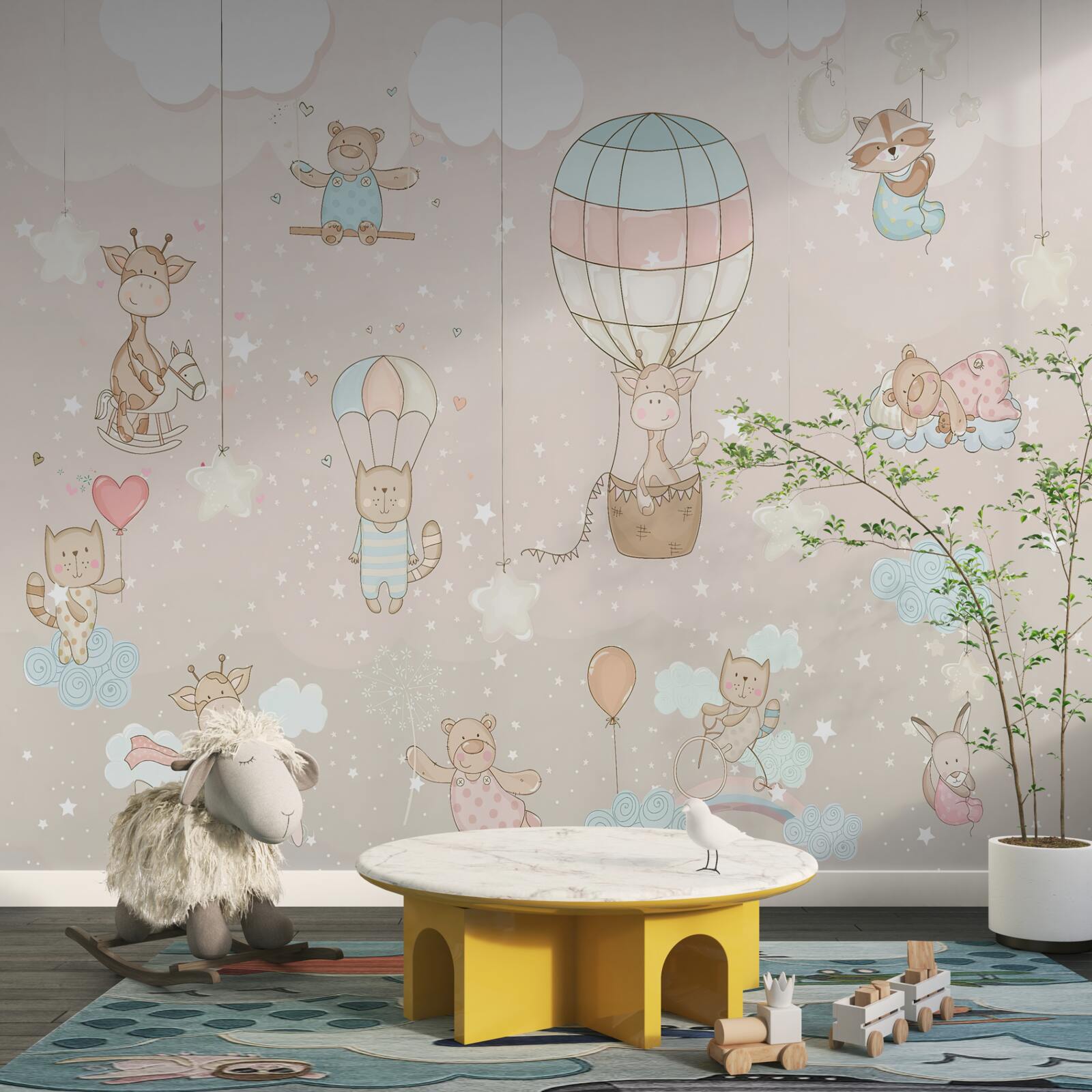Fototapeten Zimmer und Ballon