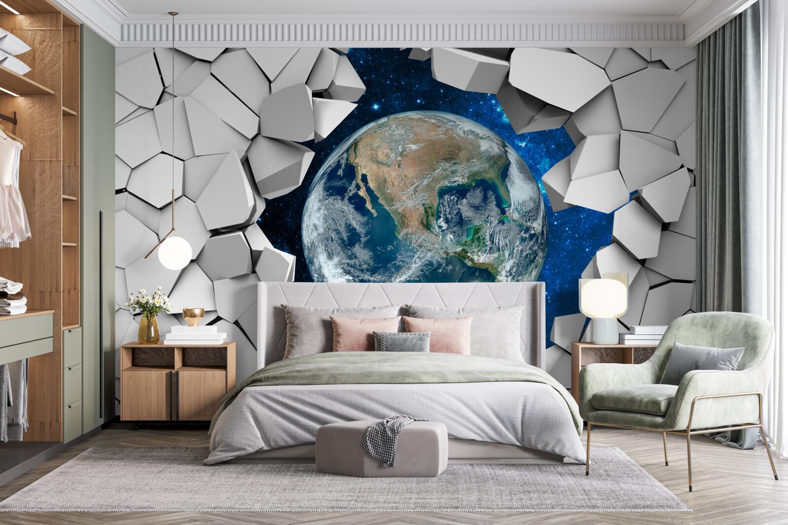 Fototapeten Die Erde ist der dritte Planet