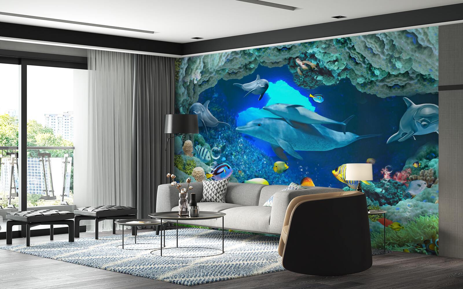 Fototapeten Wand- und Süßwasseraquarium