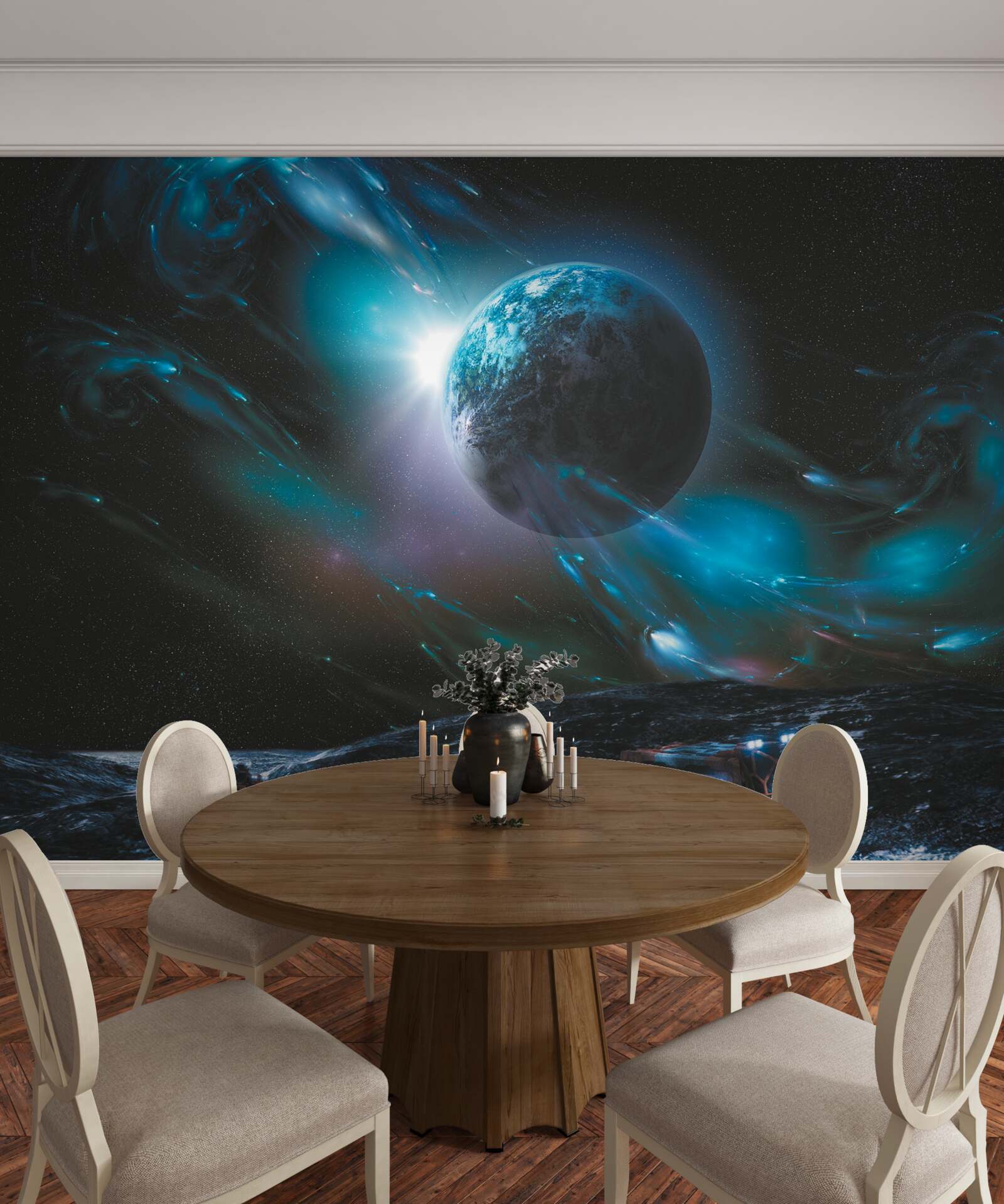 Fototapeten Astronomischer Raum, Raumobjekt und das Universum