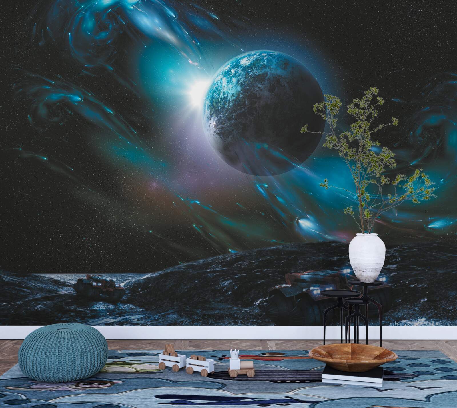 Fototapeten Astronomischer Raum, Raumobjekt und das Universum