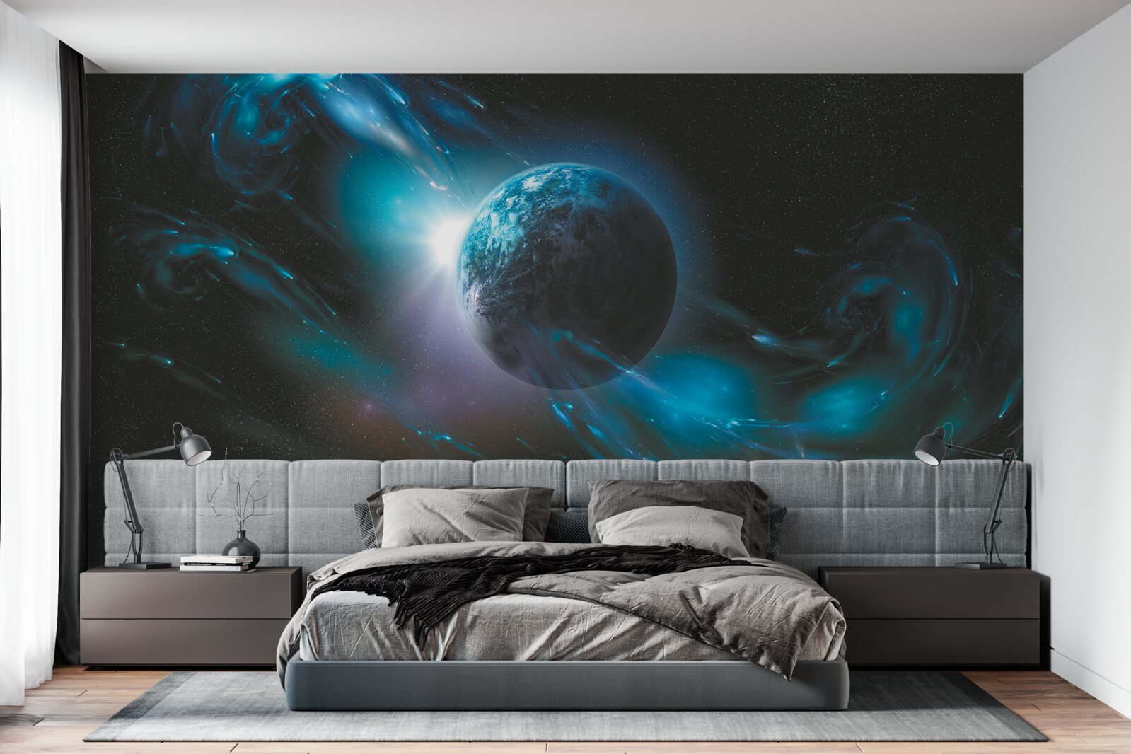 Fototapeten Astronomischer Raum, Raumobjekt und das Universum