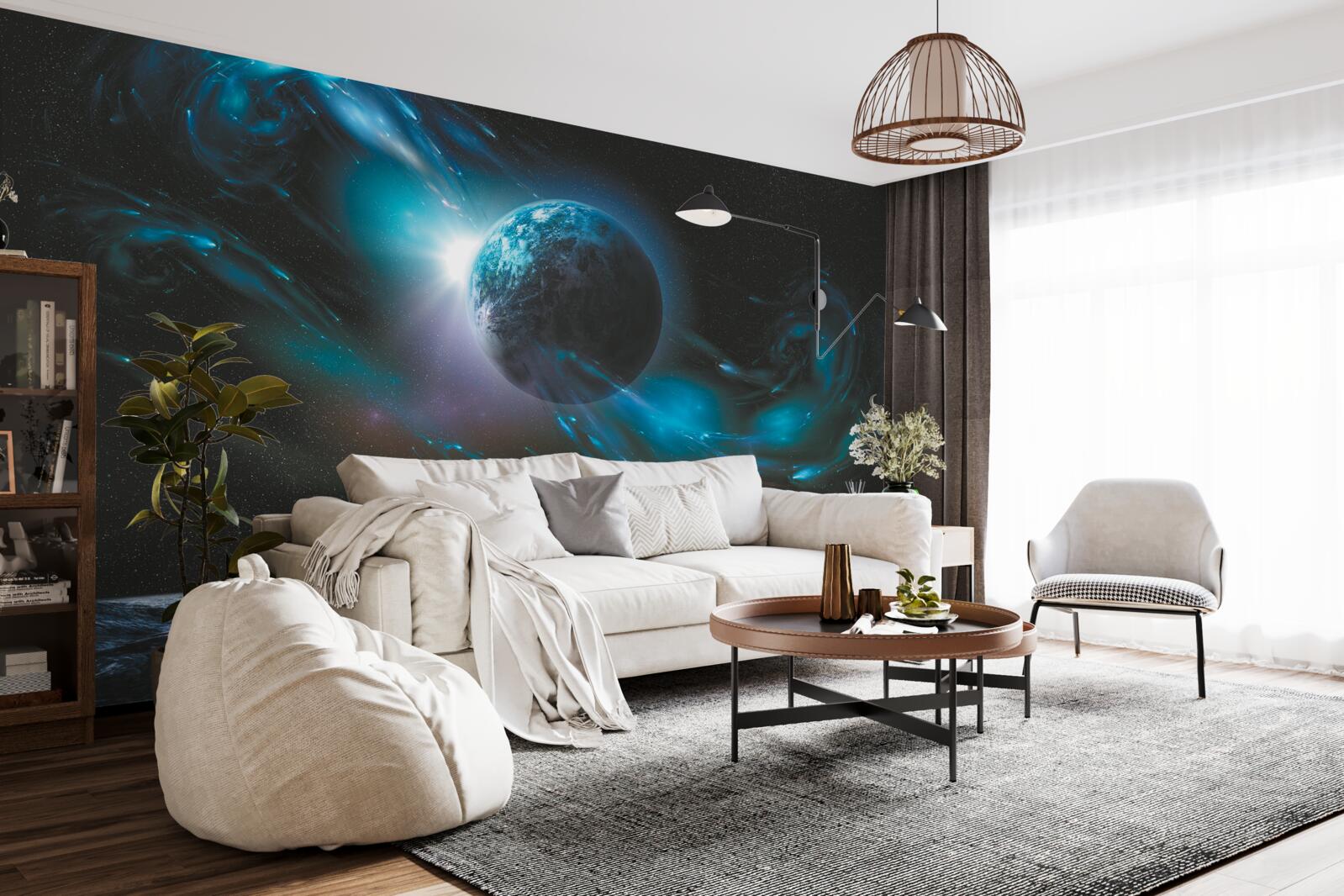 Fototapeten Astronomischer Raum, Raumobjekt und das Universum