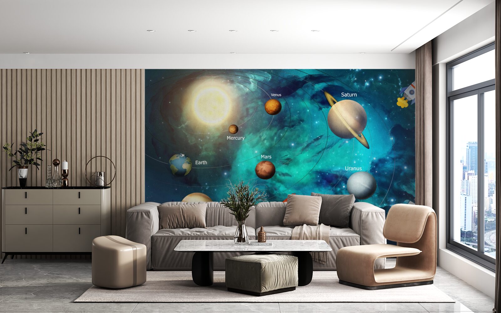 Fototapeten Raum und Wand