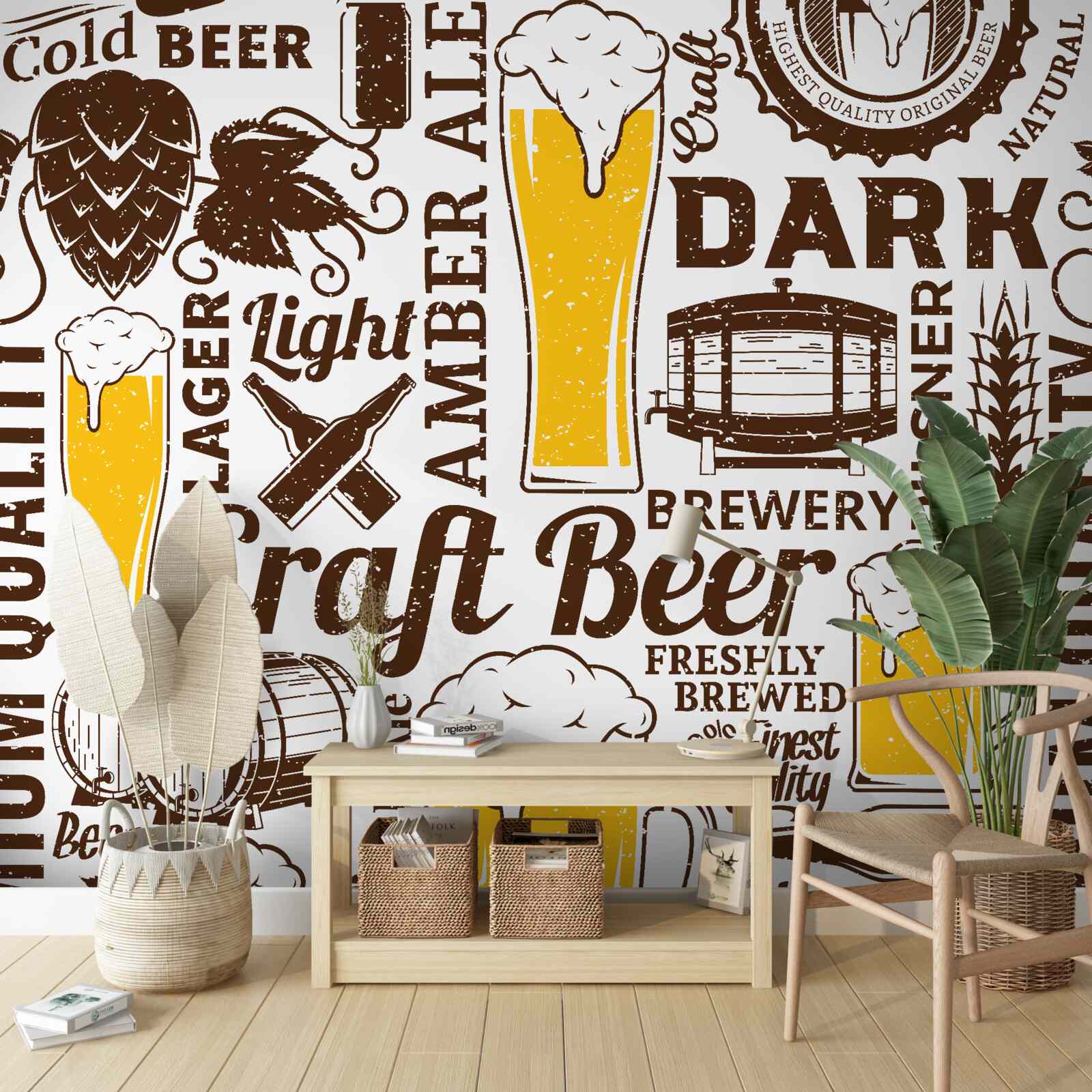 Fototapeten Biersortiment