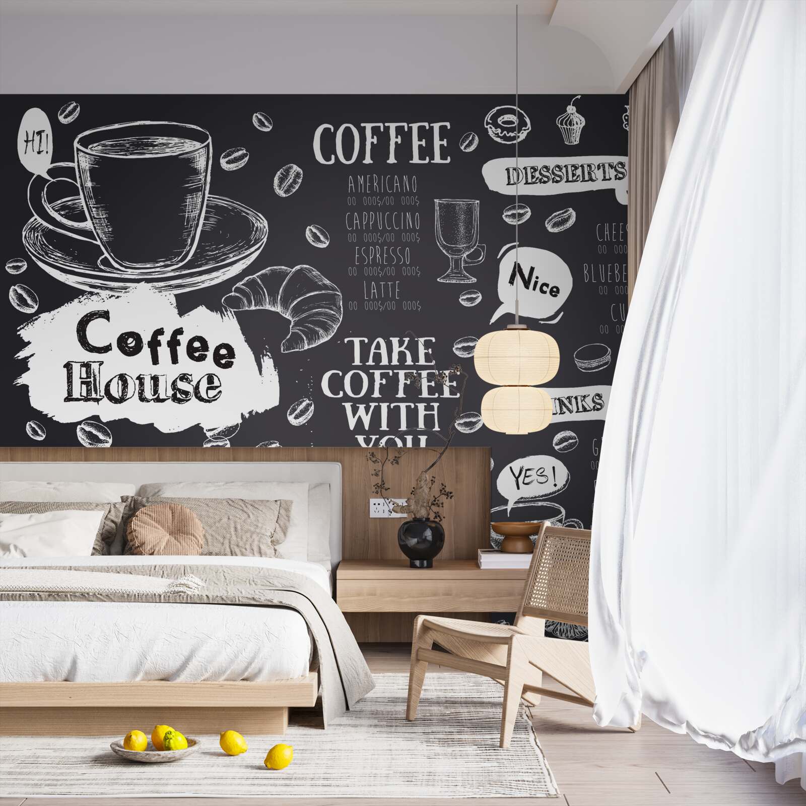 Fototapeten Cafémenü