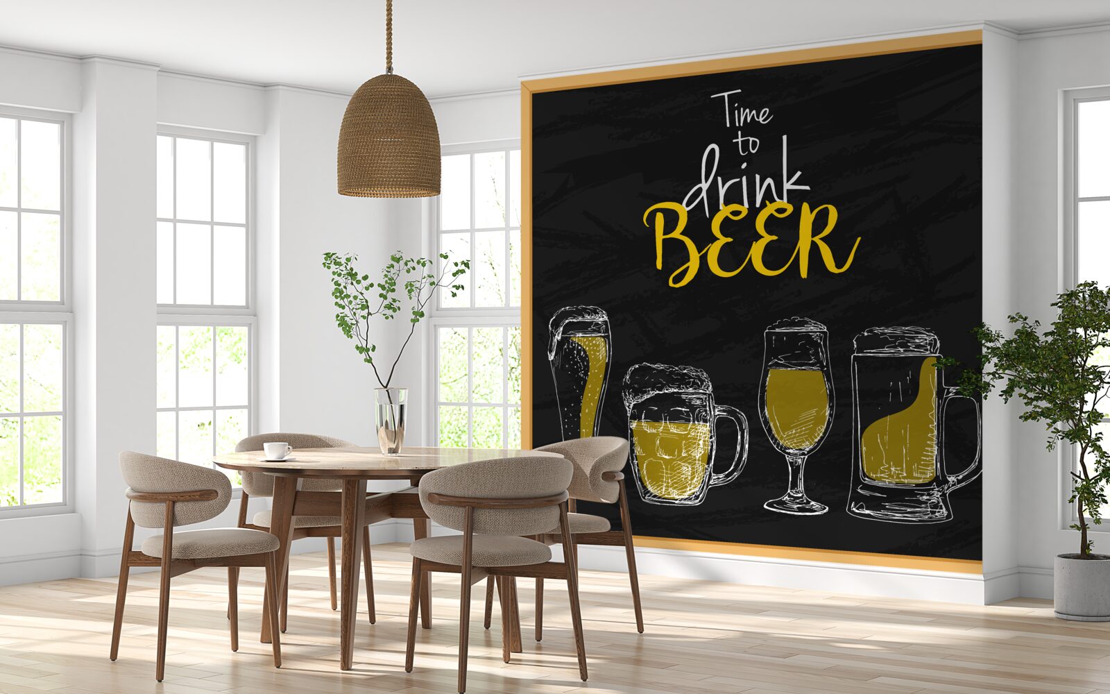 Fototapeten Biergläser