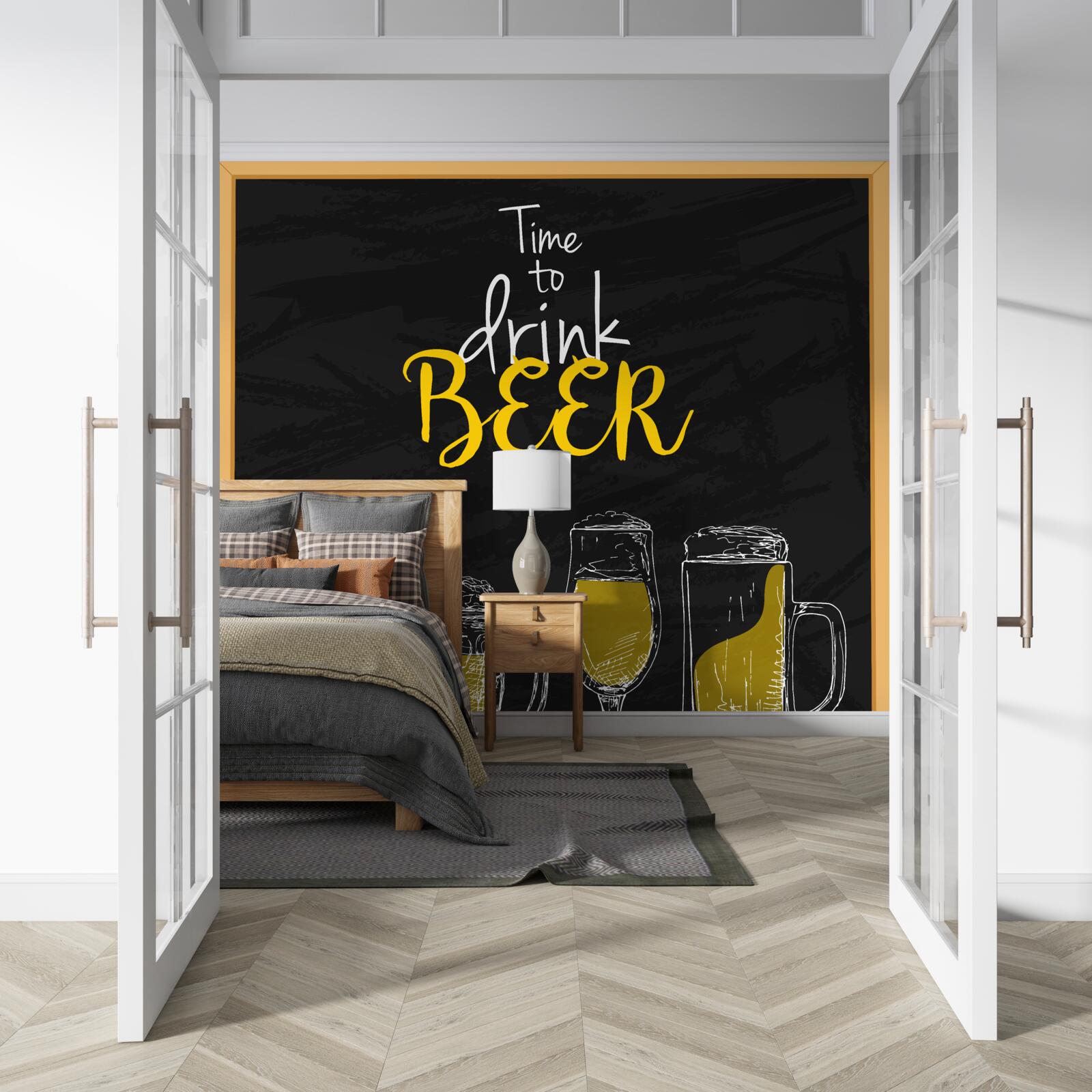 Fototapeten Biergläser